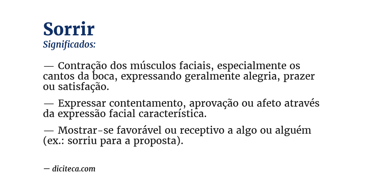 Significado de sorrir