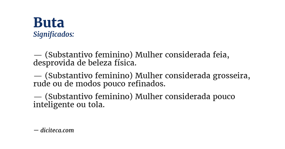 Significado de buta