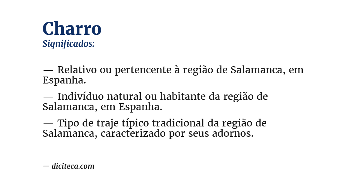 Significado de charro