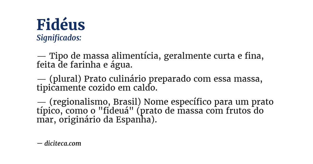 Significado de fidéus