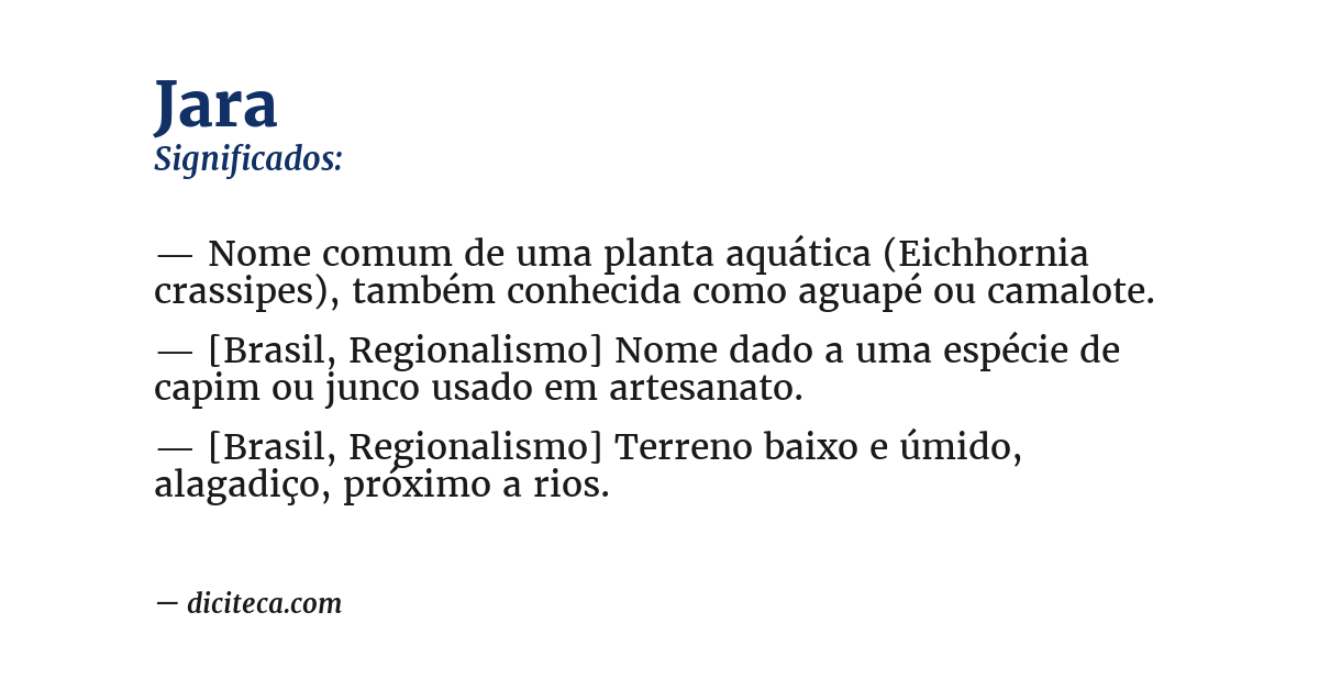 Significado de jara