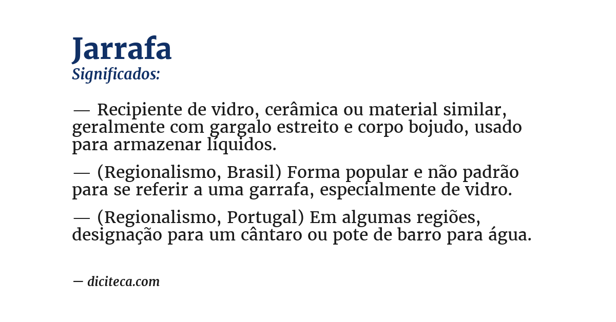 Significado de jarrafa