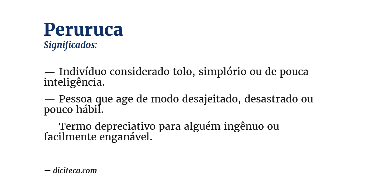 Significado de peruruca