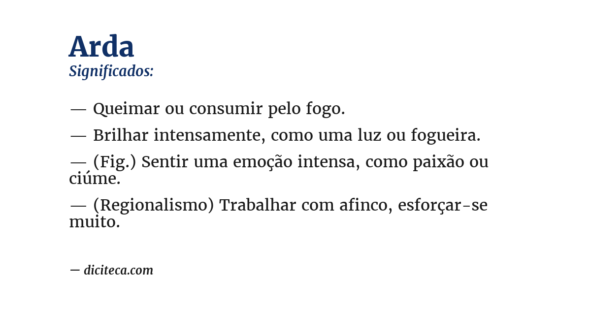 Significado de arda