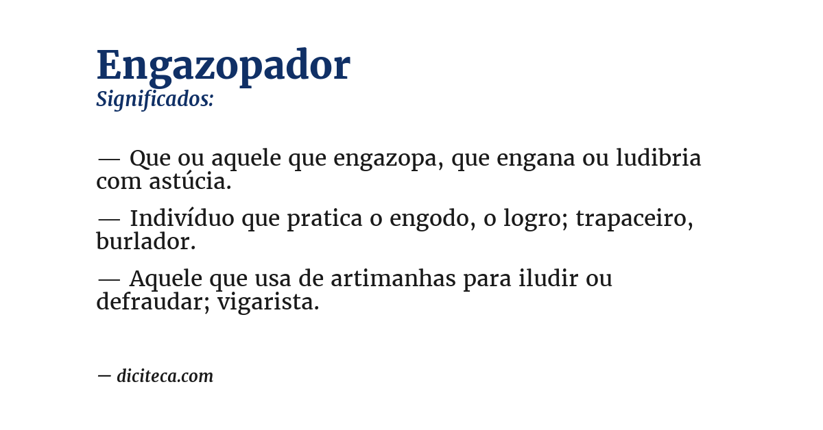 Significado de engazopador
