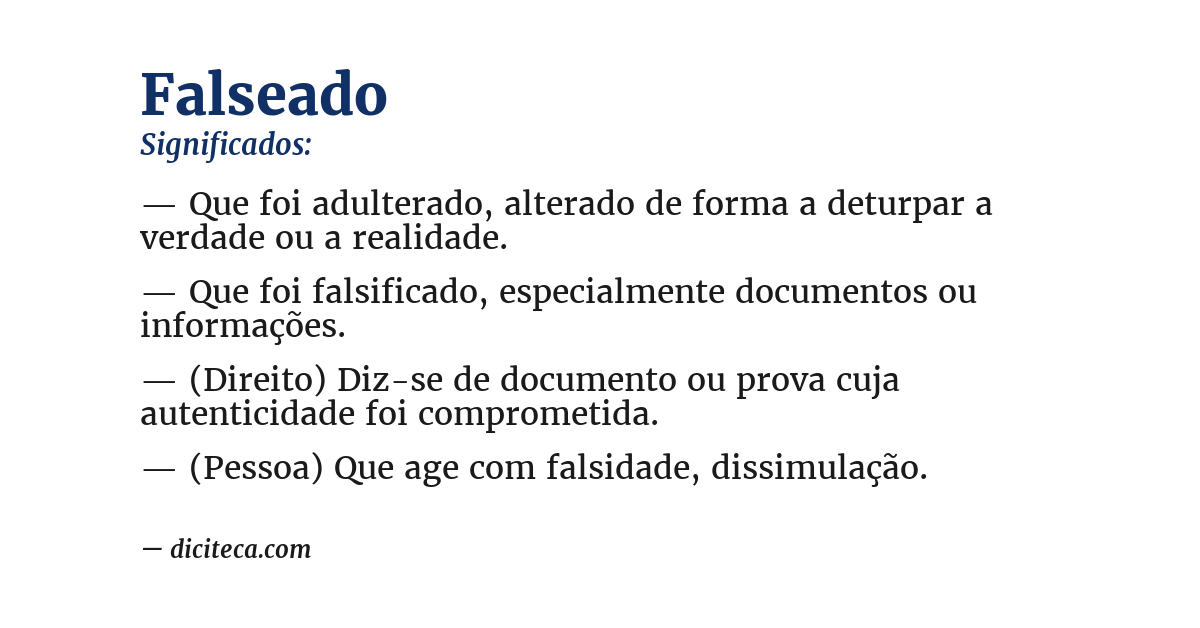 Significado de falseado