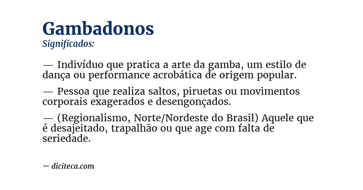 Significado de gambadonos