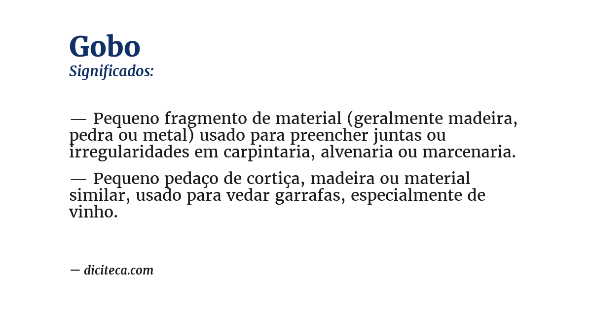 Significado de gobo