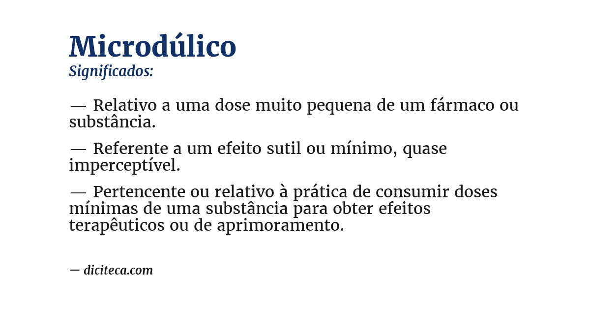 Significado de microdúlico