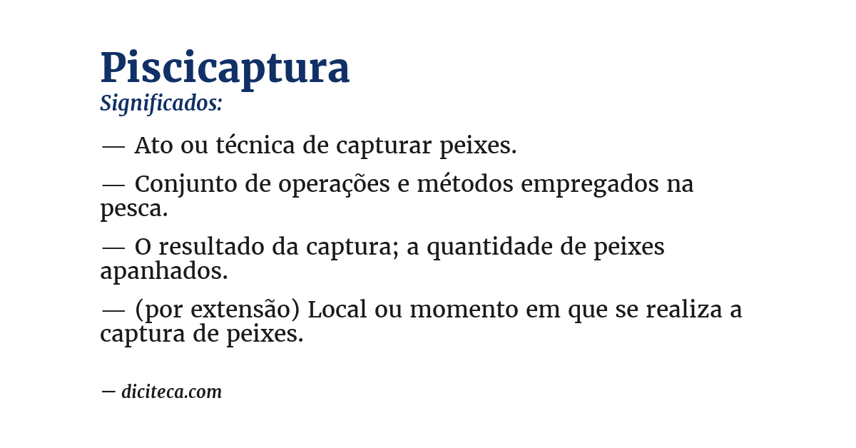 Significado de piscicaptura