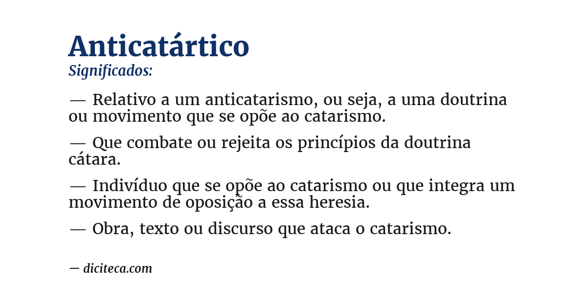 Significado de anticatártico