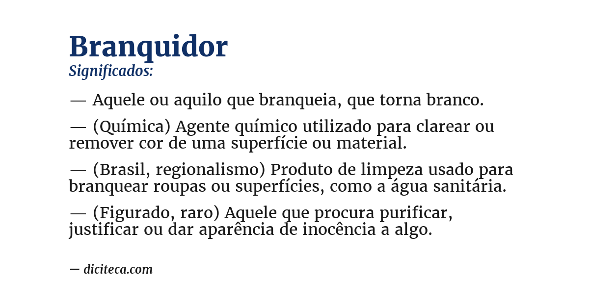 Significado de branquidor