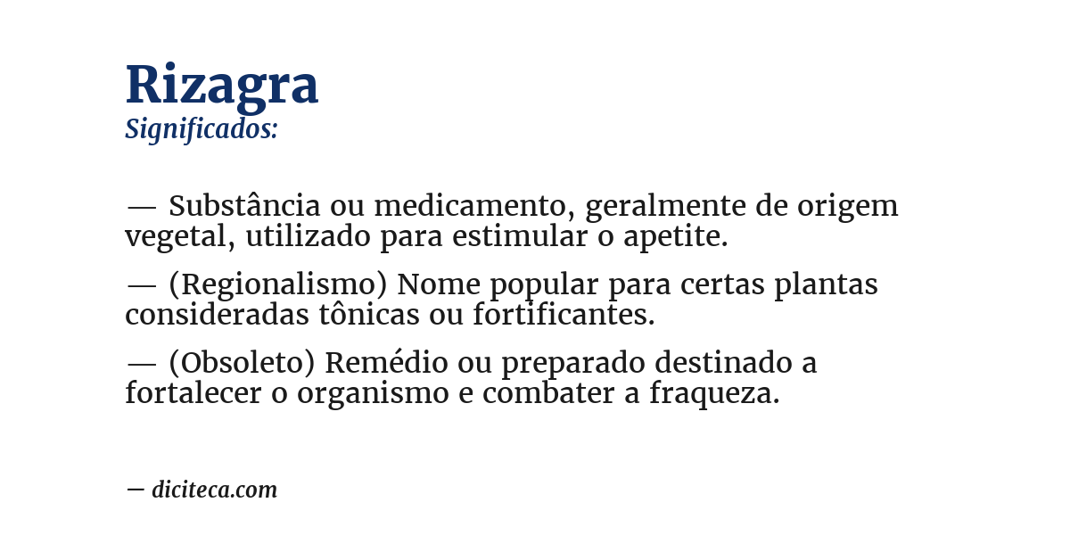 Significado de rizagra