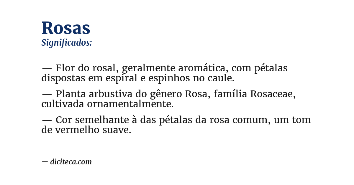 Significado de rosas