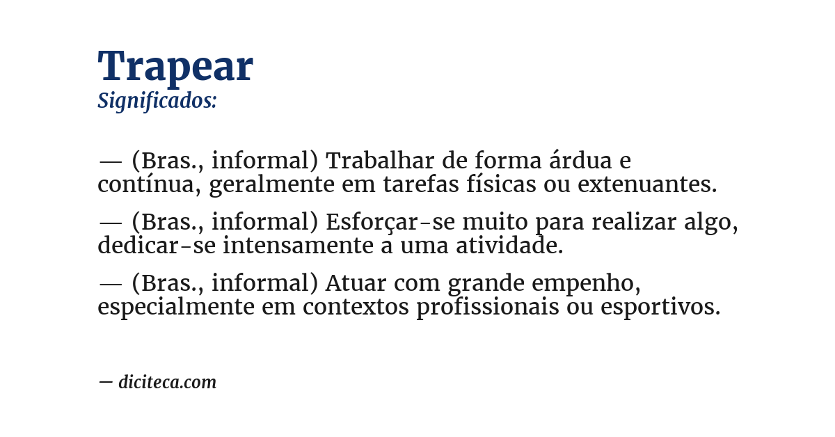 Significado de trapear