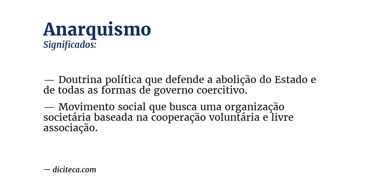 Significado de anarquismo