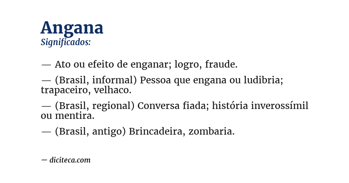 Significado de angana