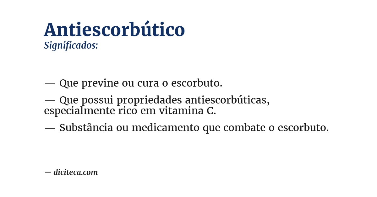 Significado de antiescorbútico