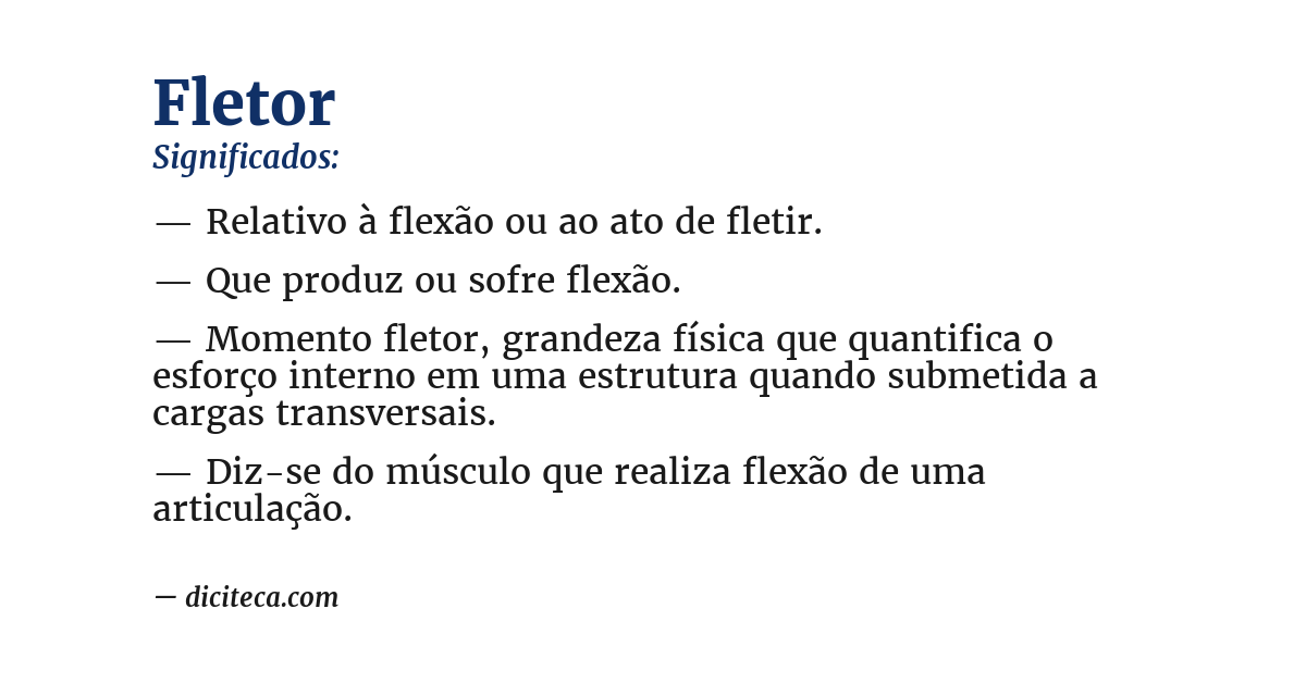 Significado de fletor