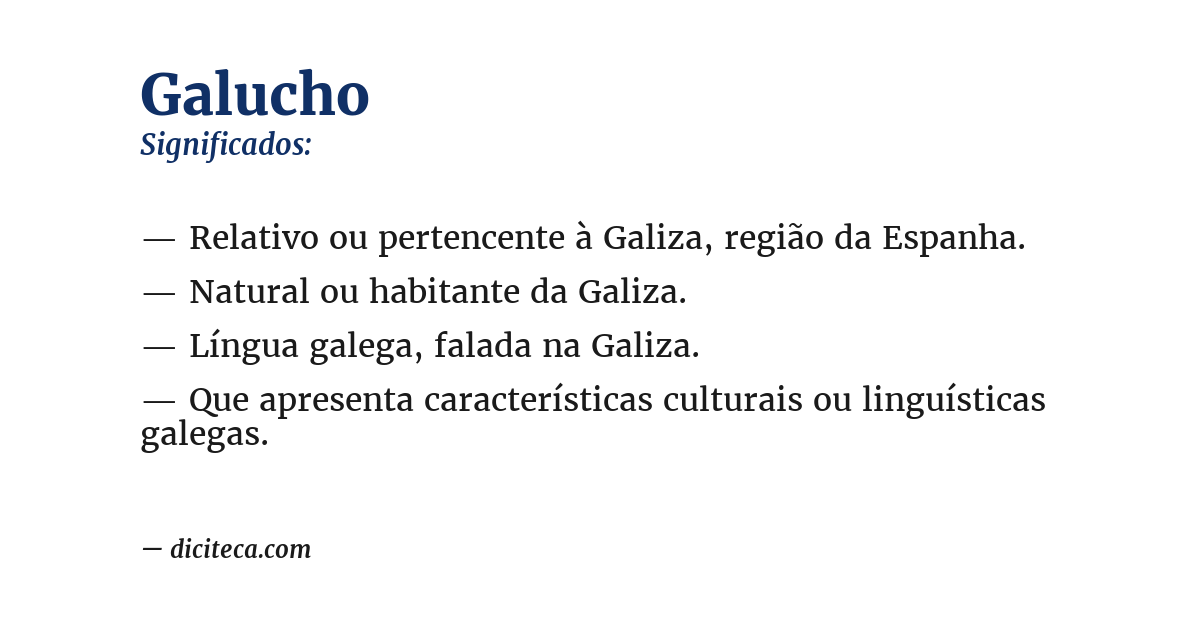 Significado de galucho