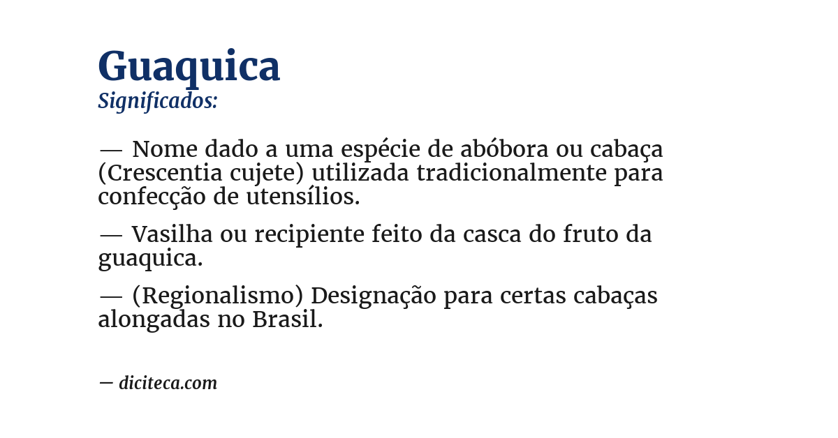 Significado de guaquica