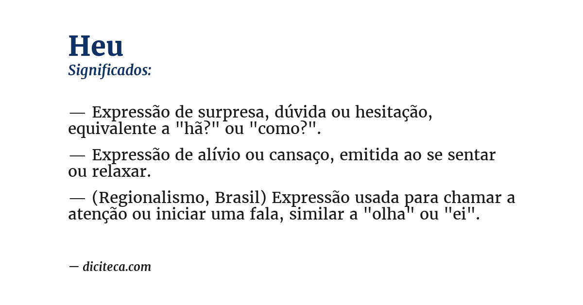 Significado de heu