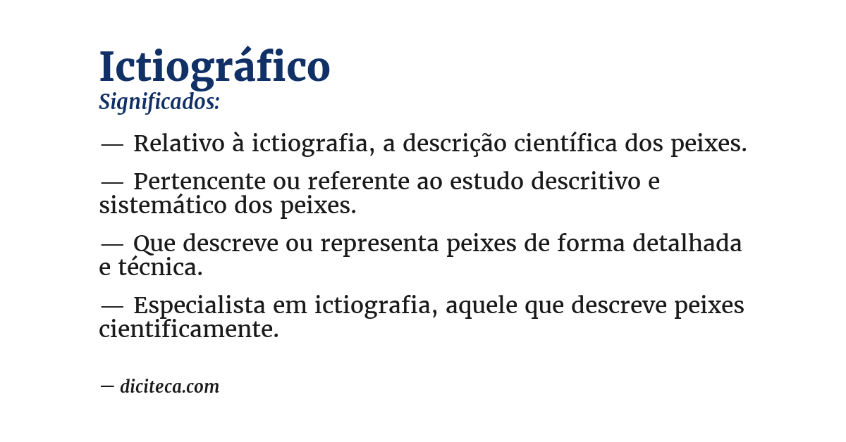 Significado de ictiográfico