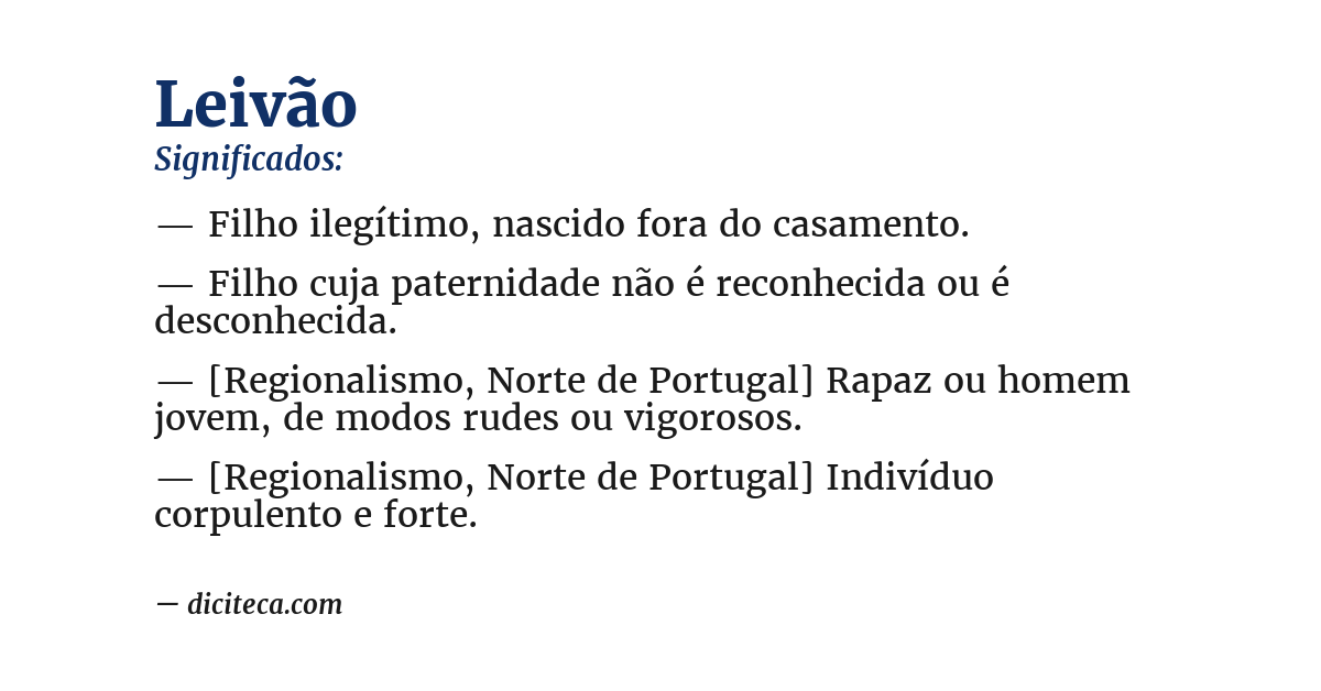 Significado de leivão
