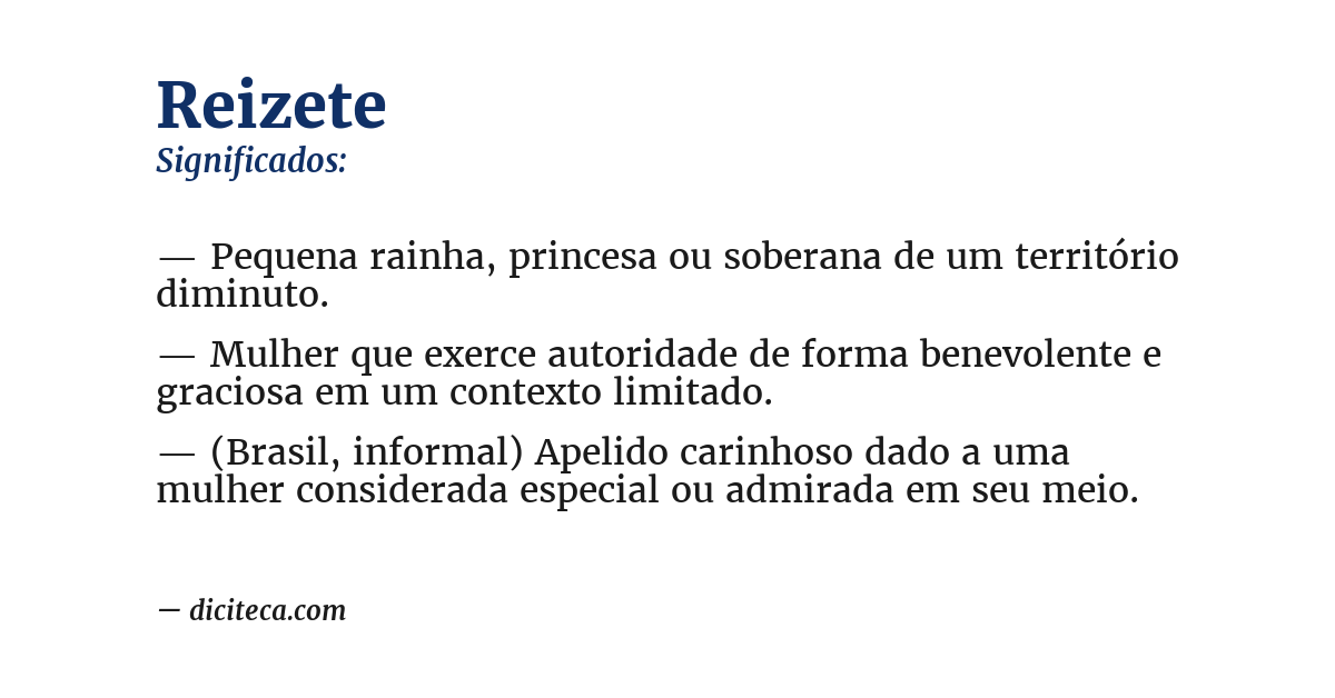 Significado de reizete