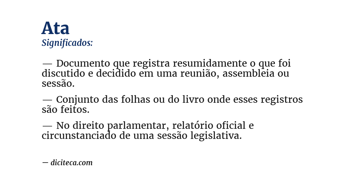 Significado de ata