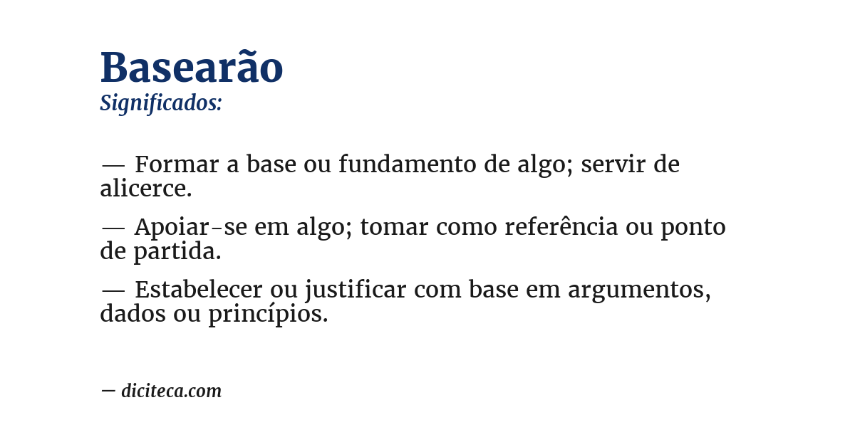 Significado de basearão