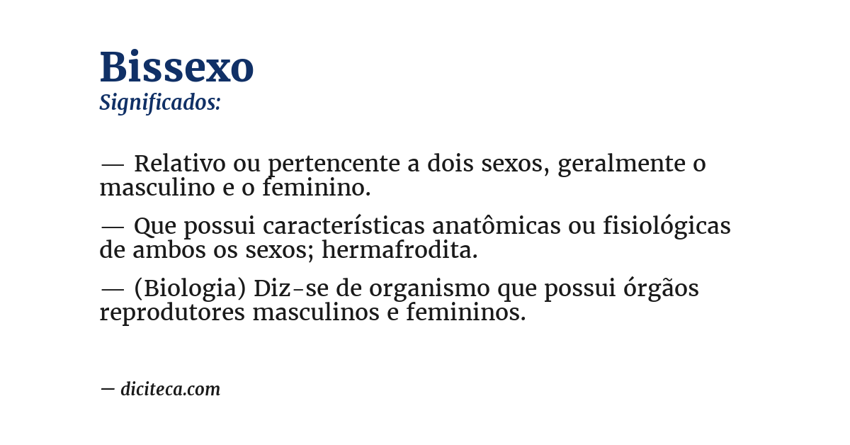 Significado de bissexo