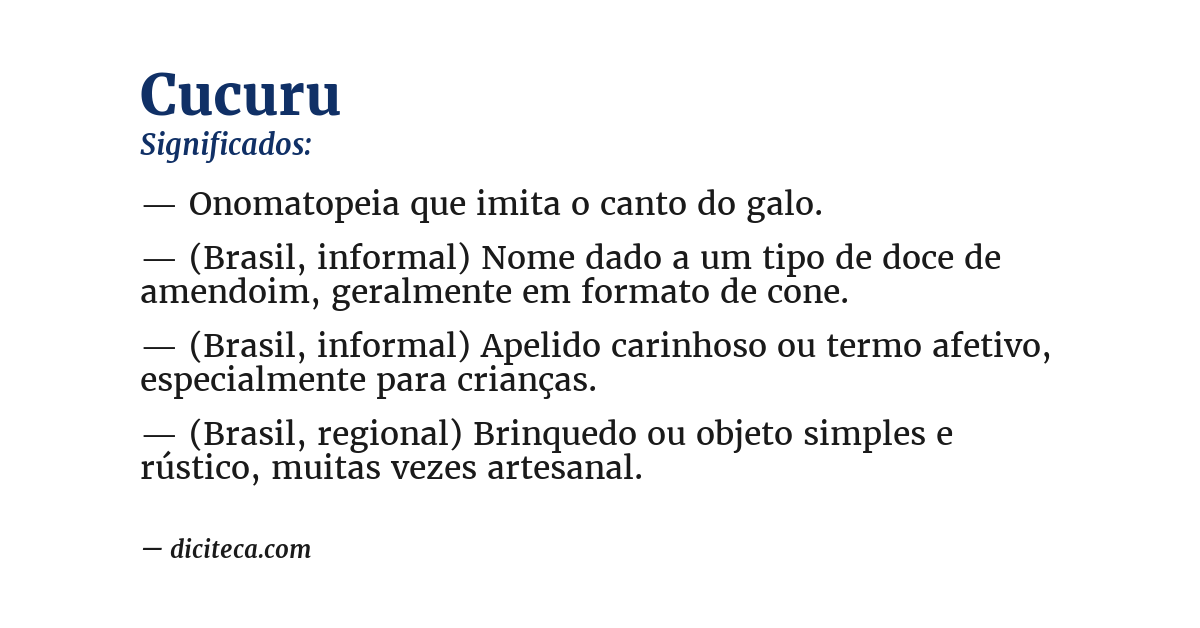 Significado de cucuru