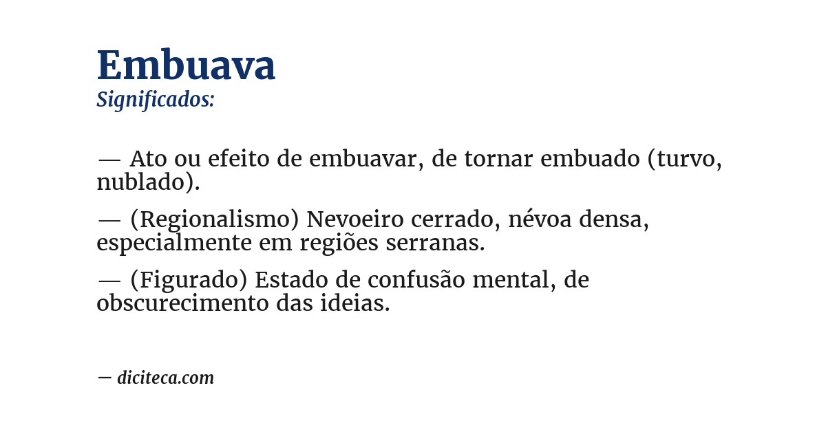 Significado de embuava
