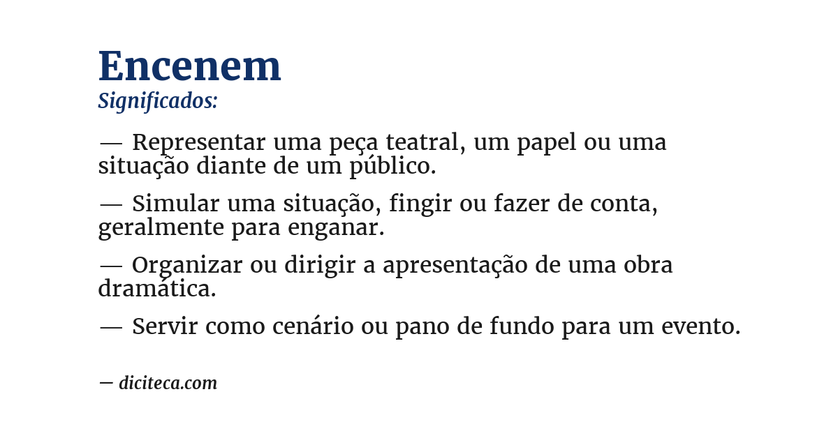 Significado de encenem