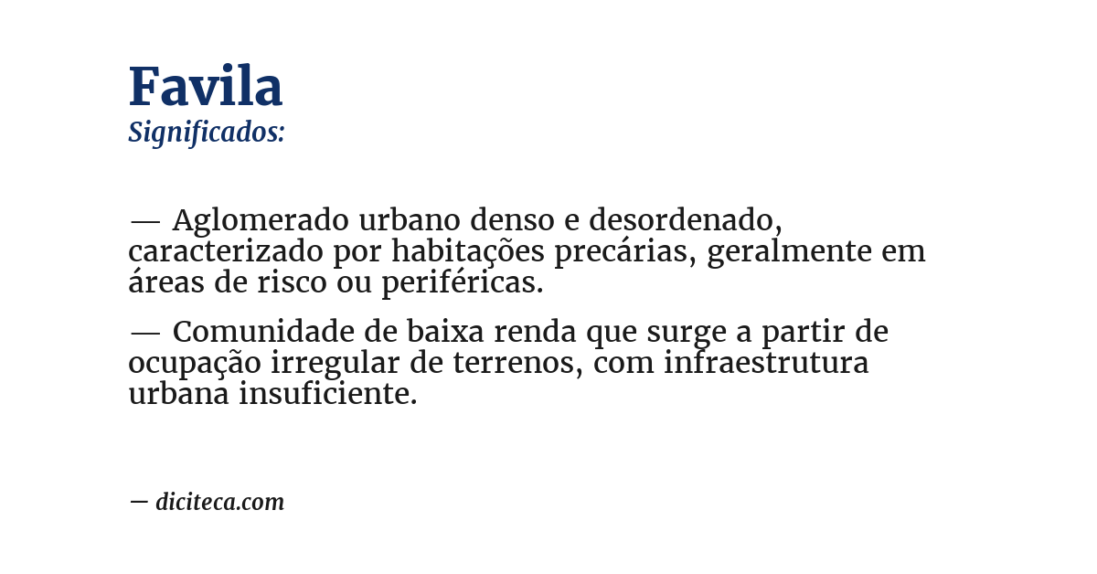 Significado de favila