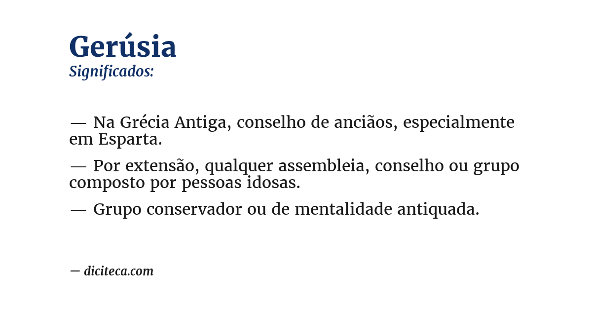 Significado de gerúsia