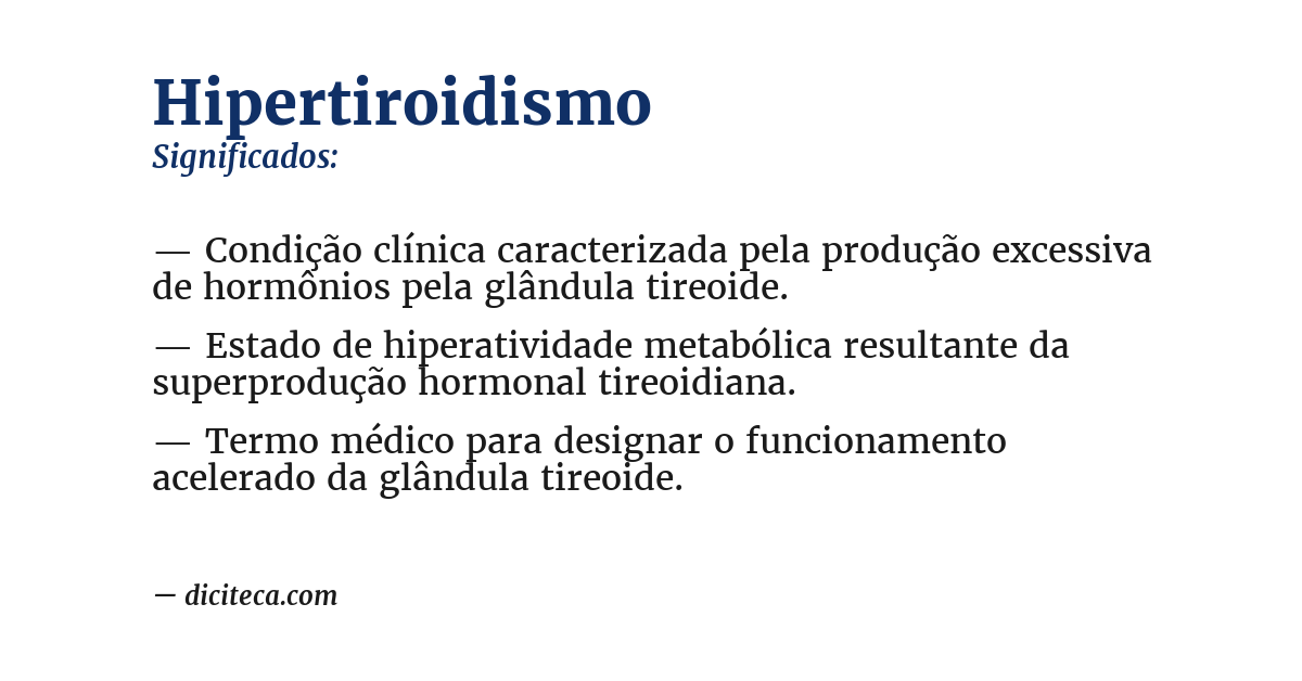 Significado de hipertiroidismo