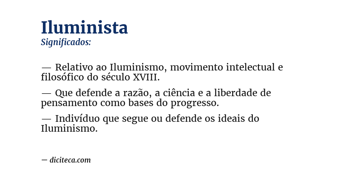 Significado de iluminista
