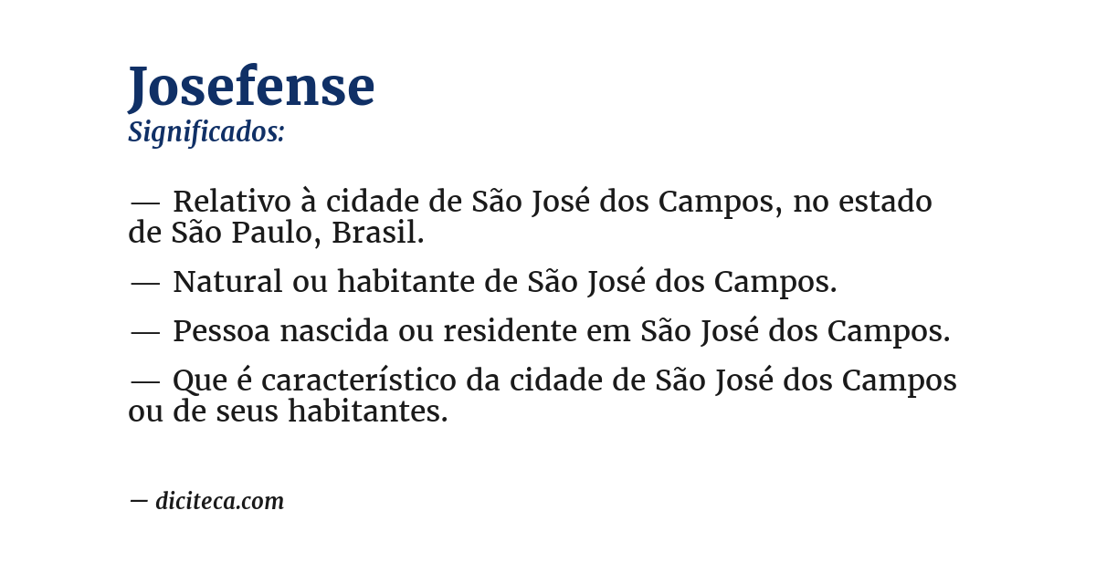Significado de josefense