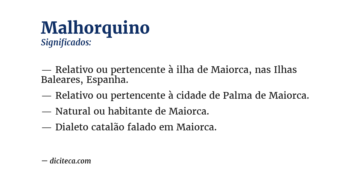 Significado de malhorquino