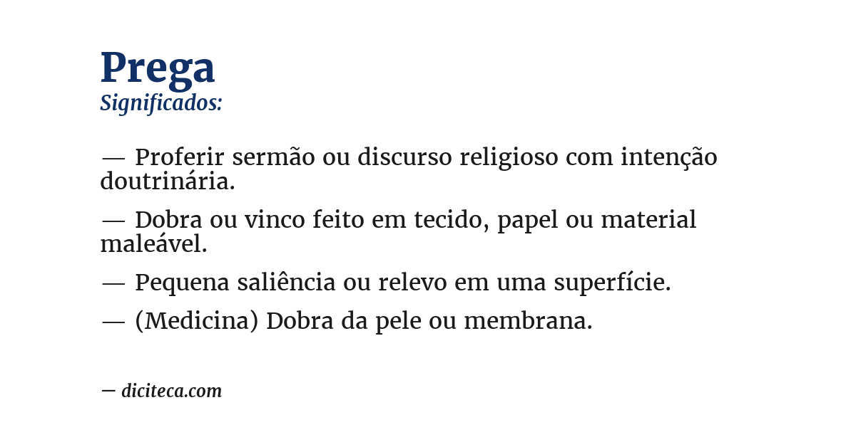 Significado de prega