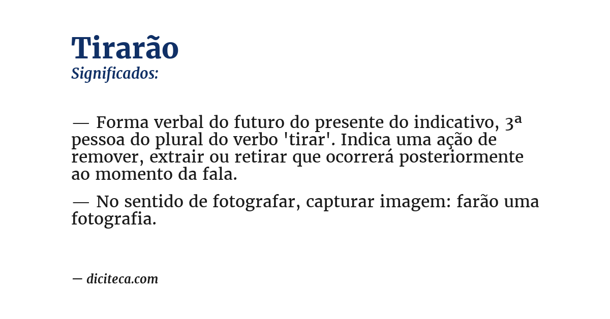 Significado de tirarão