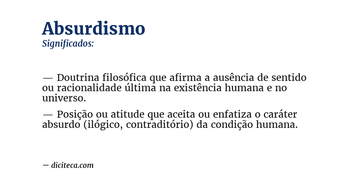 Significado de absurdismo