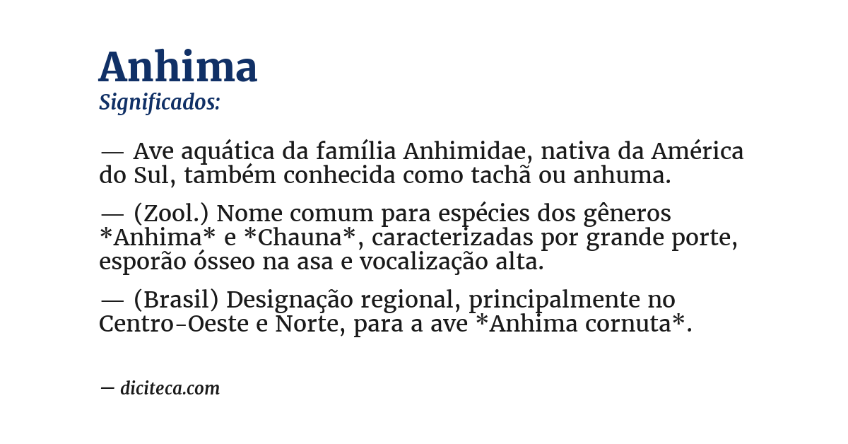 Significado de anhima
