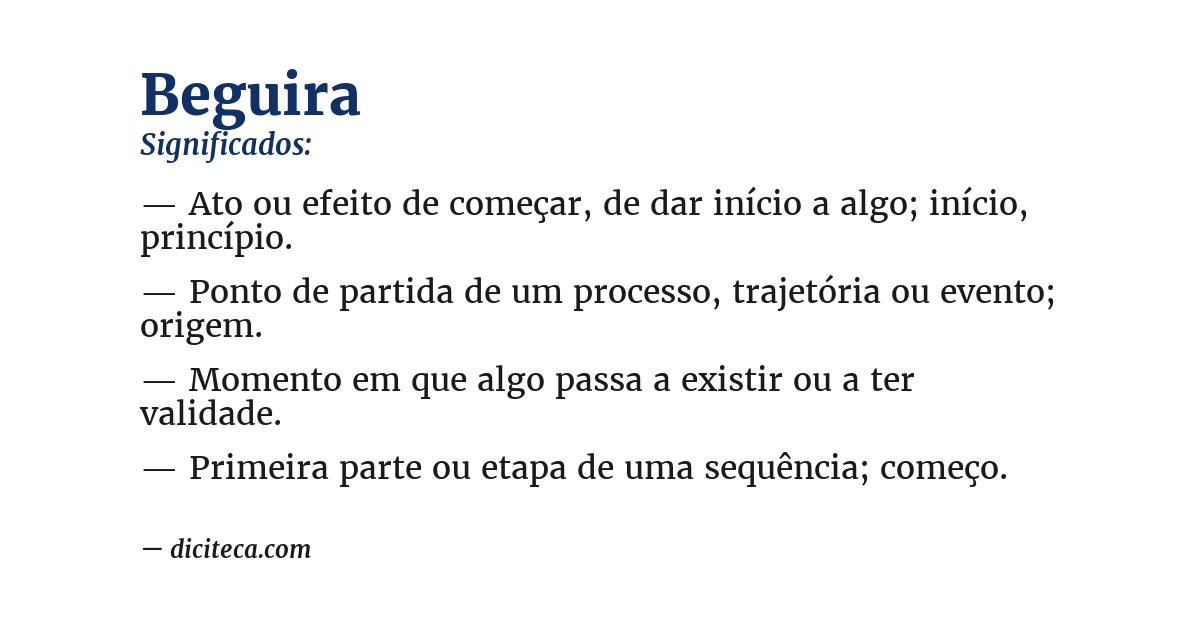 Significado de beguira