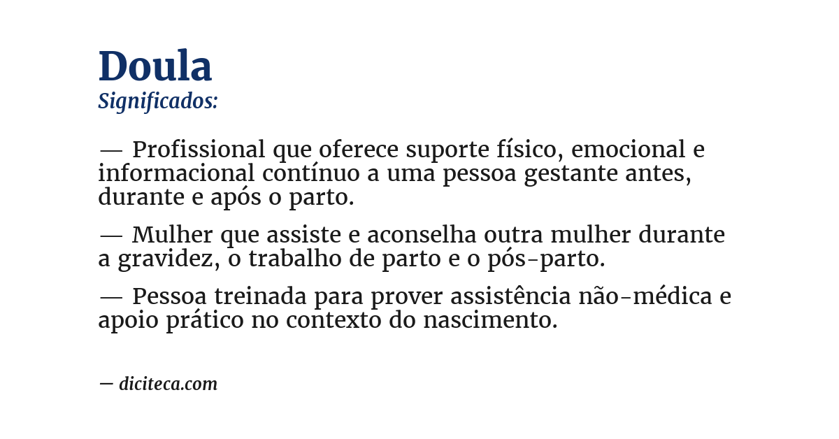 Significado de doula