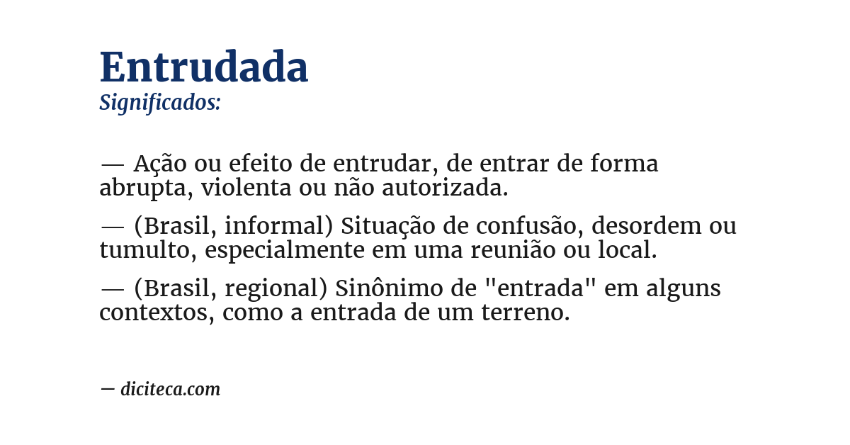 Significado de entrudada