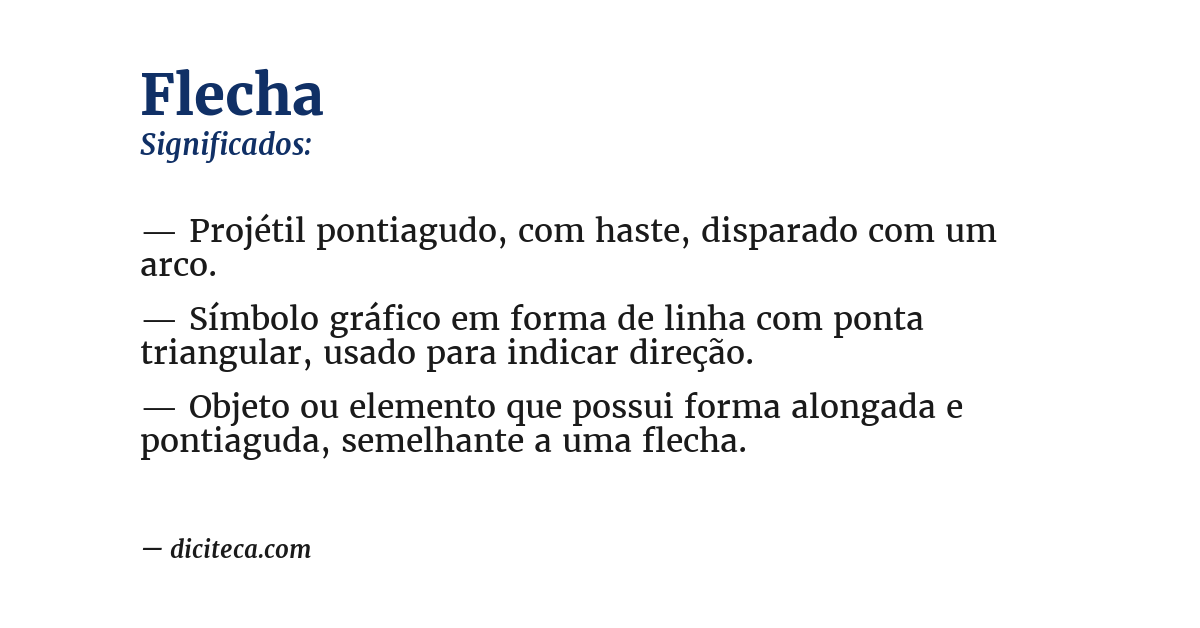 Significado de flecha