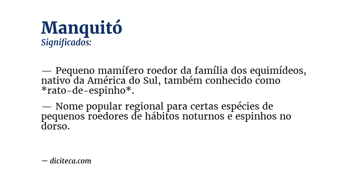 Significado de manquitó